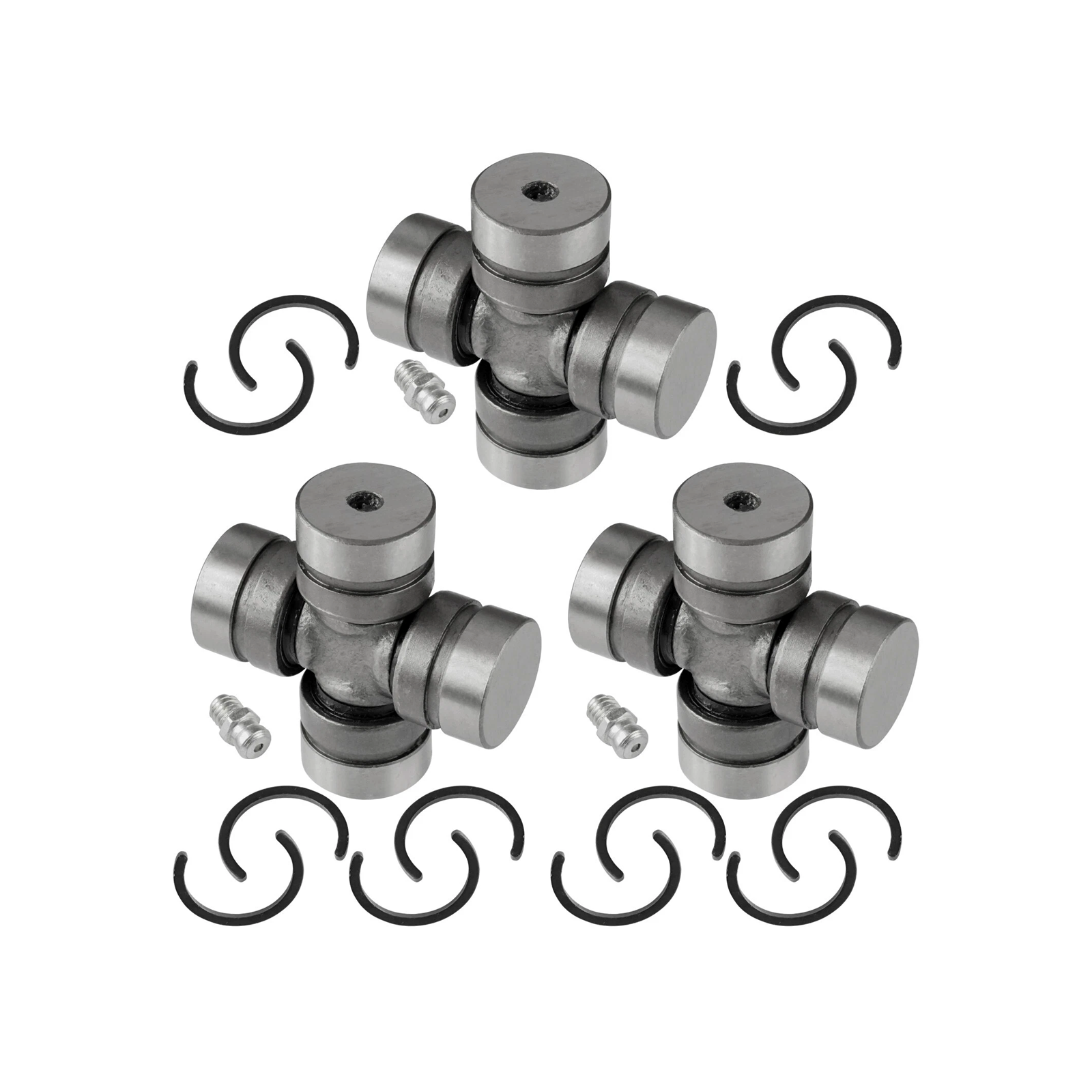 3 Pieces Front Drive Propeller Shaft U-Joint 49050-1075 for Kawasaki UTV KAF950 Mule KAF400 Mule - KUDUPARTS