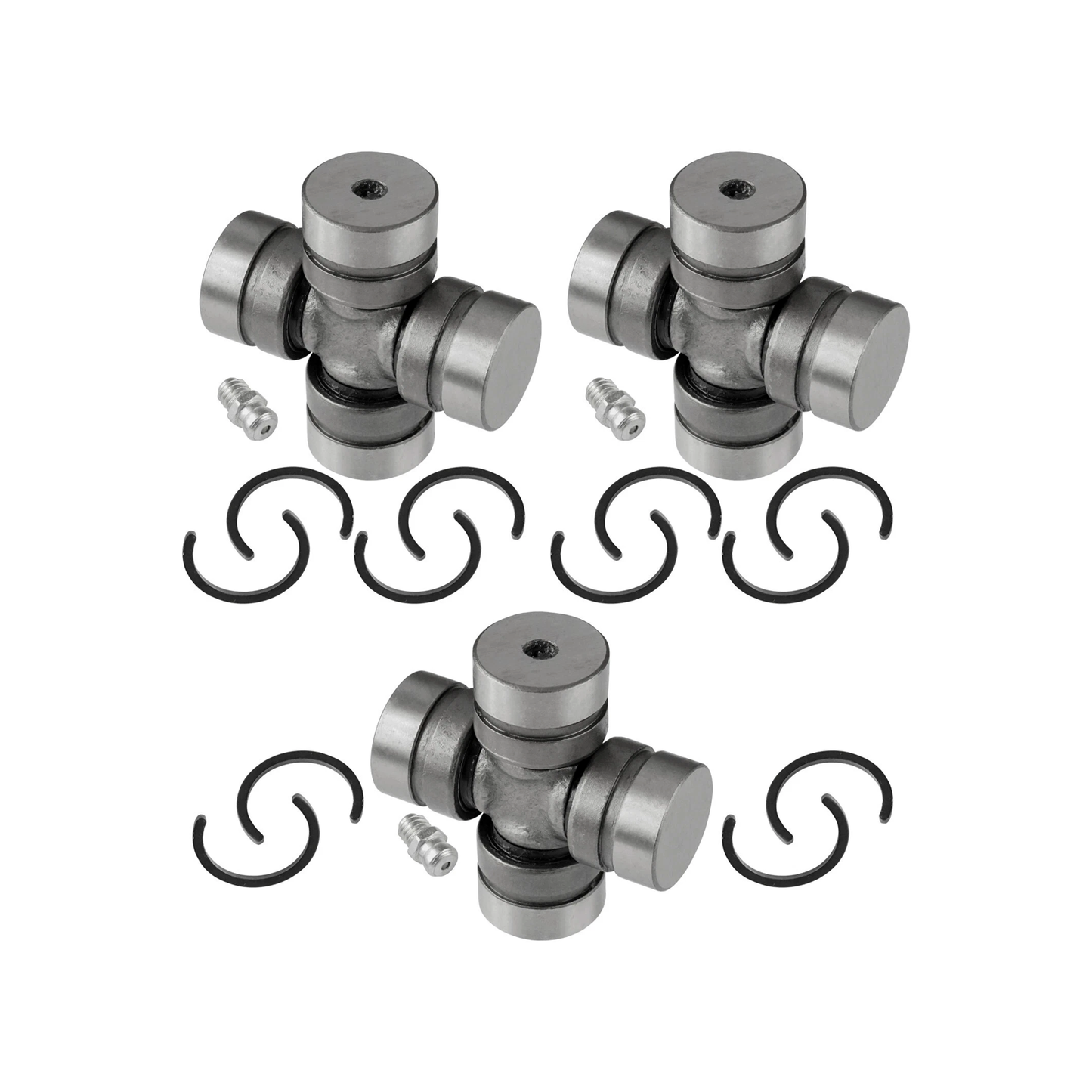 3 Pieces Front Drive Propeller Shaft U-Joint 49050-1075 for Kawasaki UTV KAF950 Mule KAF400 Mule - KUDUPARTS