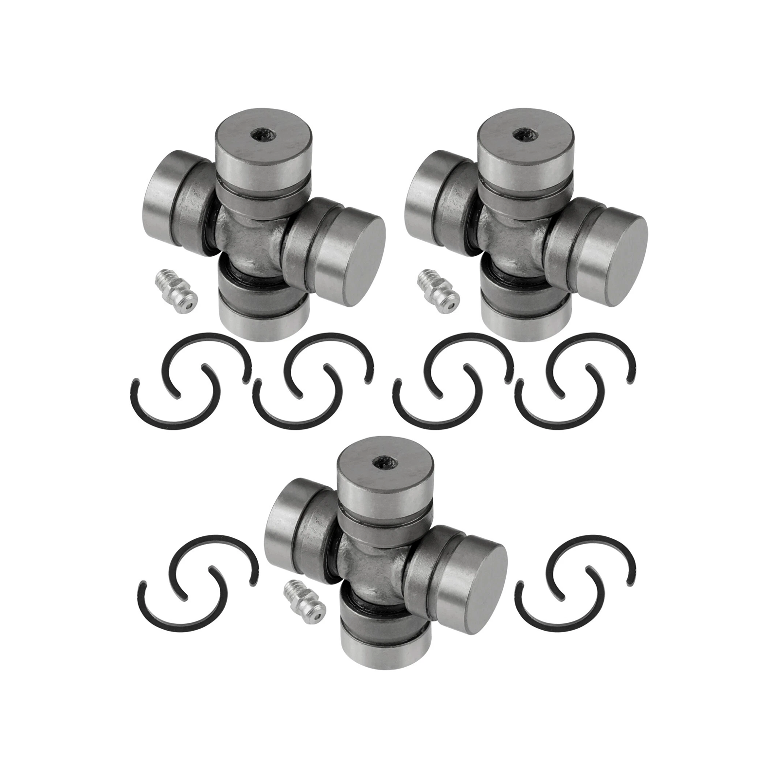 3 Pieces Front Drive Propeller Shaft U-Joint 49050-1075 for Kawasaki UTV KAF950 Mule KAF400 Mule - KUDUPARTS