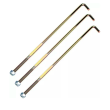 3 Piexes Battery Hold Down Rod J-Bolt Nut 11098G6 00571G2 602896 for EZGO Golf Cart RXV Electric 2008-up