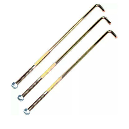 3 Piexes Battery Hold Down Rod J-Bolt Nut 11098G6 00571G2 602896 for EZGO Golf Cart RXV Electric 2008-up