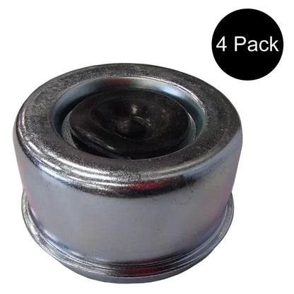 OD 2.72" 4 Pcs Grease Cap With Rubber Plug 21-43-1 for Trailer Axles E-Z Lube Spindle