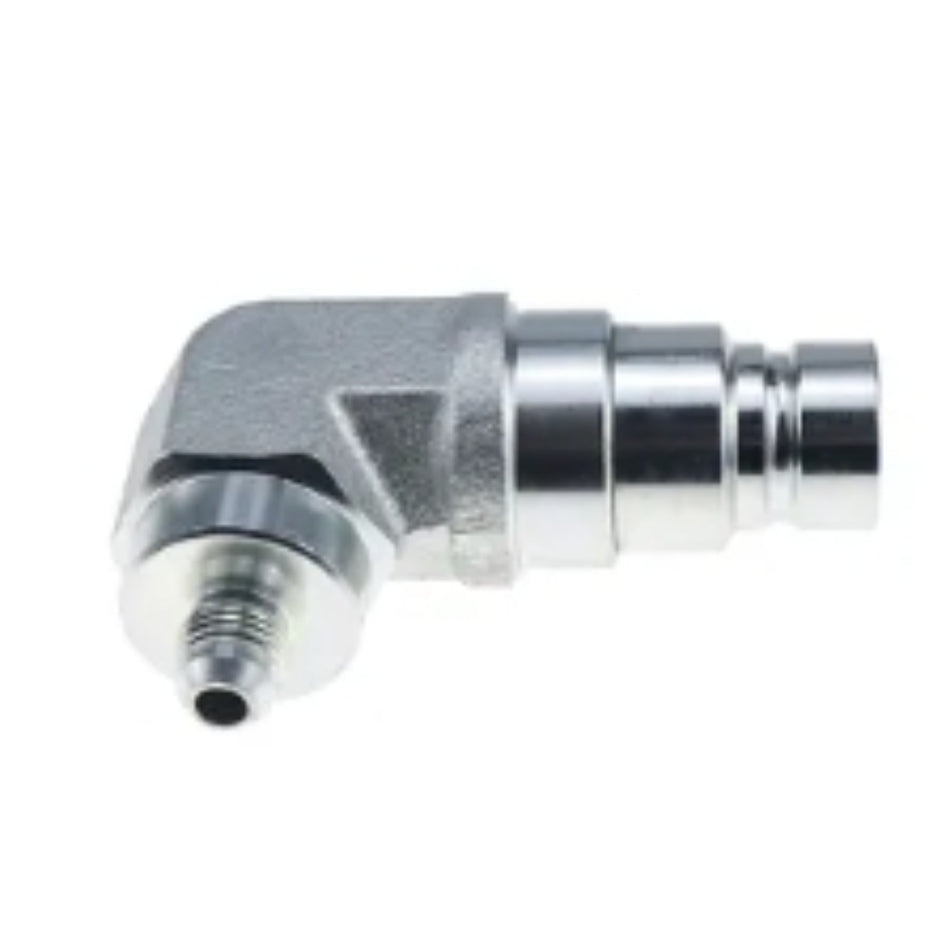 Male Flat Face Coupler with 3/8″ JIC 90 Degree End 7167304 for Bobcat