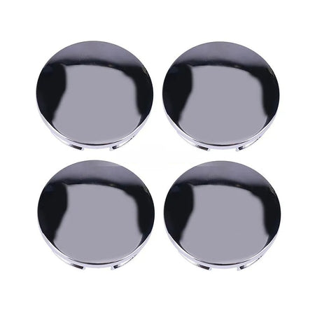 4 Aluminum Chrome Wheel Center Caps 1LB77SZ0AC 1LB77SZ0AB for Jeep Compass Patriot Grand Cherokee Wrangler - KUDUPARTS