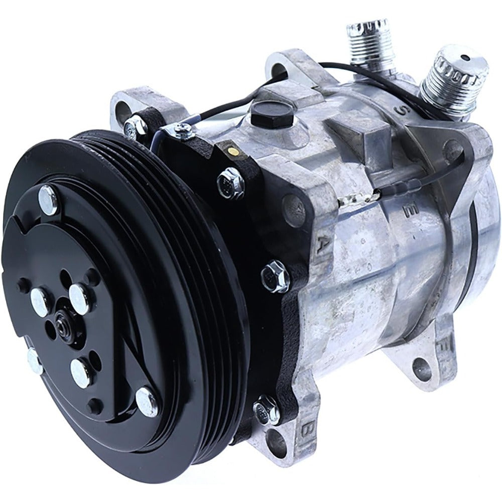 Air Conditioning Compressor 84321961 47741862 for New Holland Skid Steer Loader L221 L223 L225 L228 L230 - KUDUPARTS