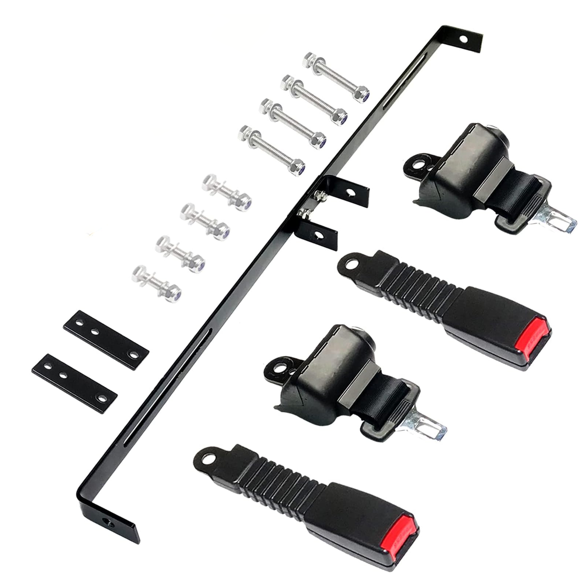 42 Retractable Seat Belt with Bracket for Yamaha E-Z-GO TXT RXV Club Car DS EV Star Most Golf Cart - KUDUPARTS