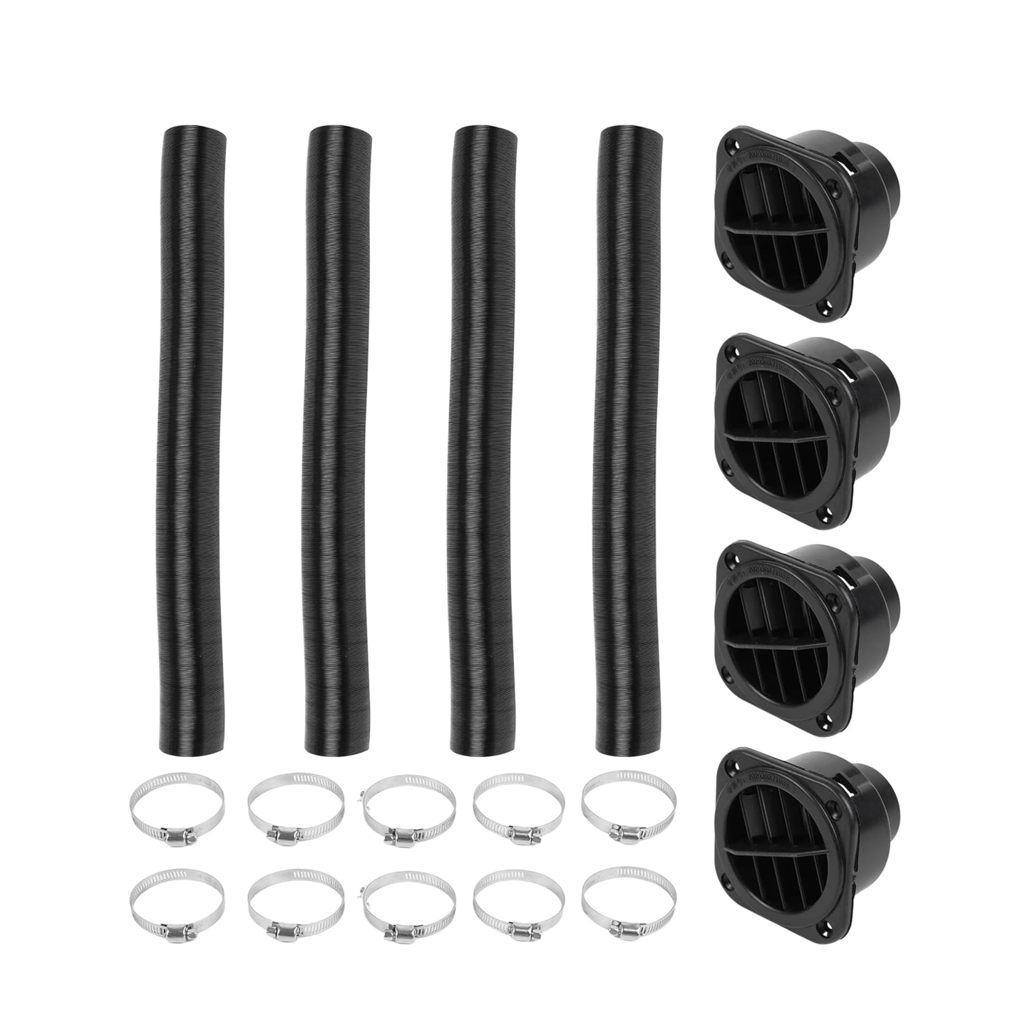 42mm Auxiliary Parking Heater Flexible Exhaust Duct Pipe With Air Outlet for Webasto Eberspacher D4 5KW