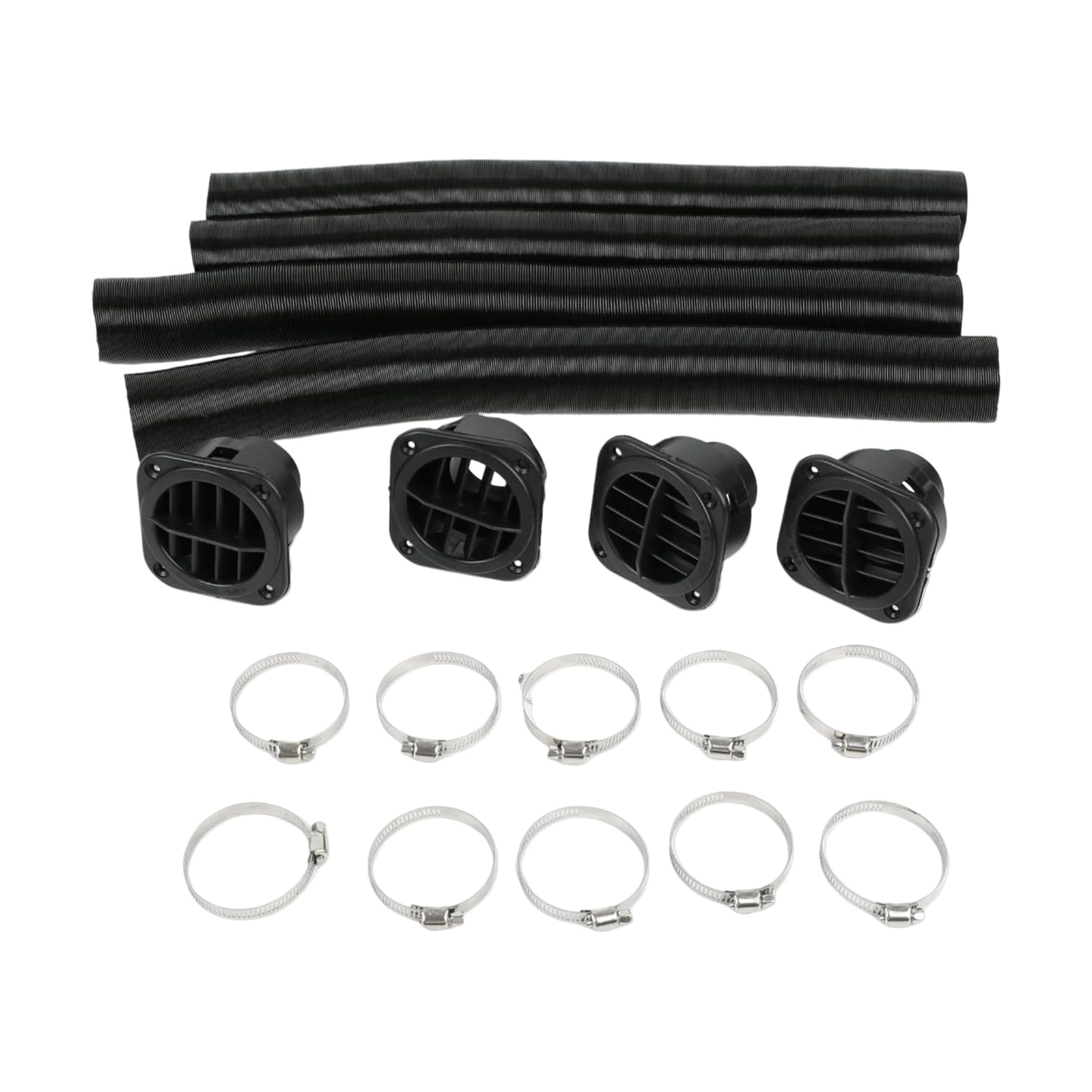 42mm Auxiliary Parking Heater Flexible Exhaust Duct Pipe With Air Outlet for Webasto Eberspacher D4 5KW