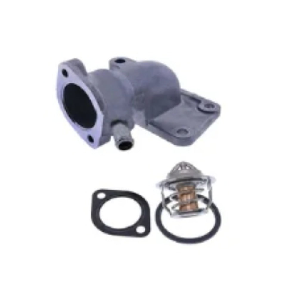 Water Flange & Thermostat With Gasket 3918235 6646743 for Bobcat Loader 645 743 1600 - KUDUPARTS