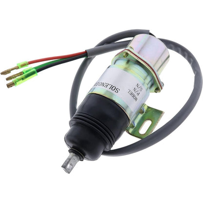 12V Stop Solenoid Valve 4314269 4281719 for Hitachi Excavator EX12 EX15 EX20UR-2 EX22 EX25 EX30 EX30UR-2 EX35 EX40UR-2 EX45 - KUDUPARTS
