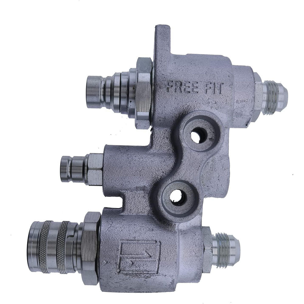 Faster 4BD4FH Hydraulic Manifold Quick Connect Flat Face Saturn Block Bobcat - KUDUPARTS