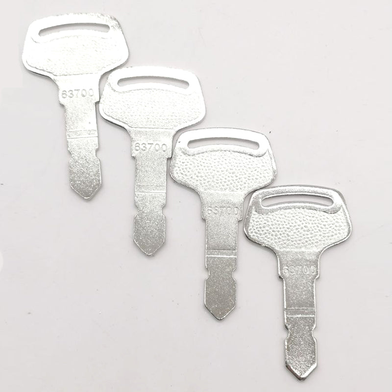 4 PCS Ignition Keys 15248-63700 for Kubota B Series Tractor Case & New Holland Ship to US - KUDUPARTS