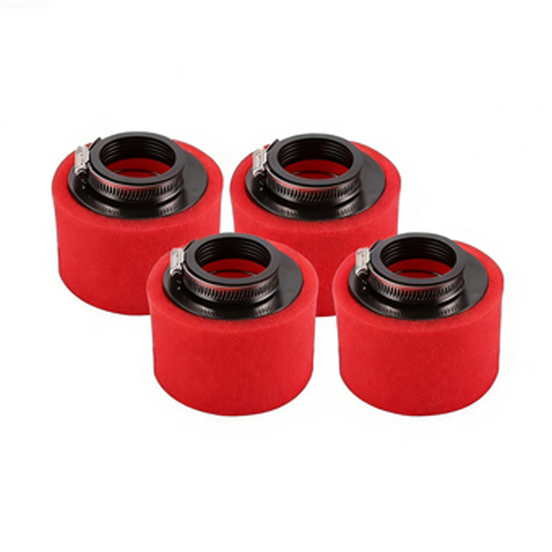 4 Pcs 48mm Red Air Filter for GY6 50cc Motorcycle Scooter Bike Dirt Pit ATV - KUDUPARTS