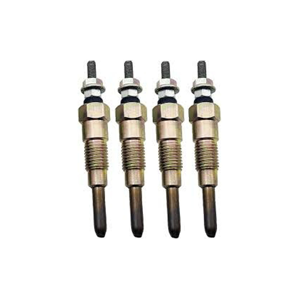 4 bujías incandescentes 119717-77800 para motores Komatsu 2D70E, 3D76E, 4D92E, 4D94LE, 4D98E y Yanmar 4TNE92, 4TNE98, 4TNV76, 3YM30, 3TN75, 3TN66 y 3TN82.
