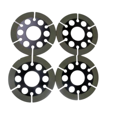 4 Pcs Rear Drive Axle Differential Brake Disc 237021A1 for New Holland Tractor Loader LV80 U80 U80B - KUDUPARTS