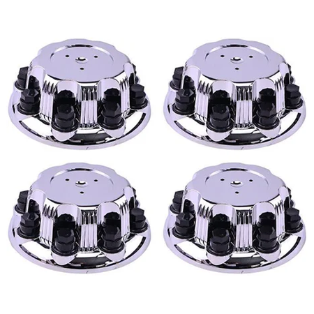4 Pieces 8 Lugs Wheel Hub Cap 15039489 15039488 for Chevrolet Silverado 1500 3500 Avalanche Suburban 2500 GMC Sierra Yukon - KUDUPARTS