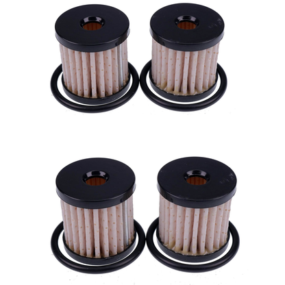 4 Pieces Fuel Filter 0707-0012 T03-0077 61011-04A for Harley Davidson Motorcycle FXD FXDL FXSBFLD FLHT FLSTN FLHR FLSS FLHX Twin Cam