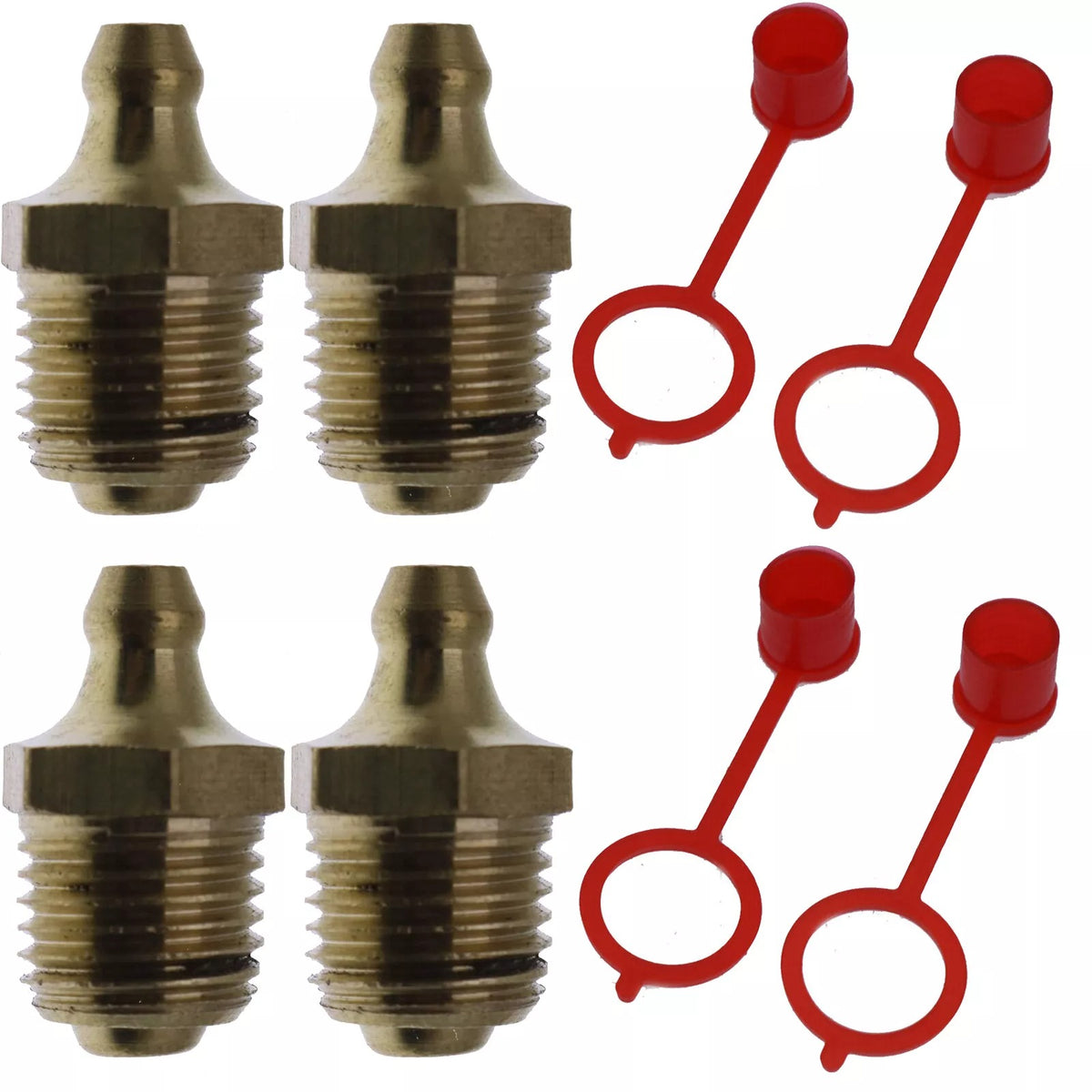 4 Pieces Grease Zerk Fitting 743332 for Bobcat Loader 751 753 763 773 843 853 863 864 - KUDUPARTS