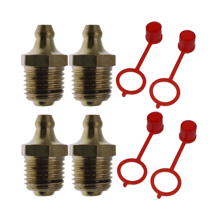 4 Pieces Grease Zerk Fitting 743332 for Bobcat Loader 751 753 763 773 843 853 863 864 - KUDUPARTS