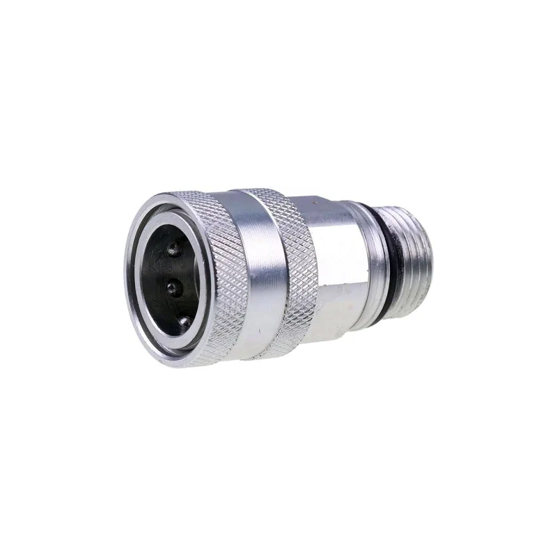 4 Pieces Hydraulic Quick Connect Coupler AM115139 for Yanmar 3TNE74 Kawasaki FD671D Engine John Deere Tractor 415 X485 X595 X700 X728 X730 X740 X750 - KUDUPARTS
