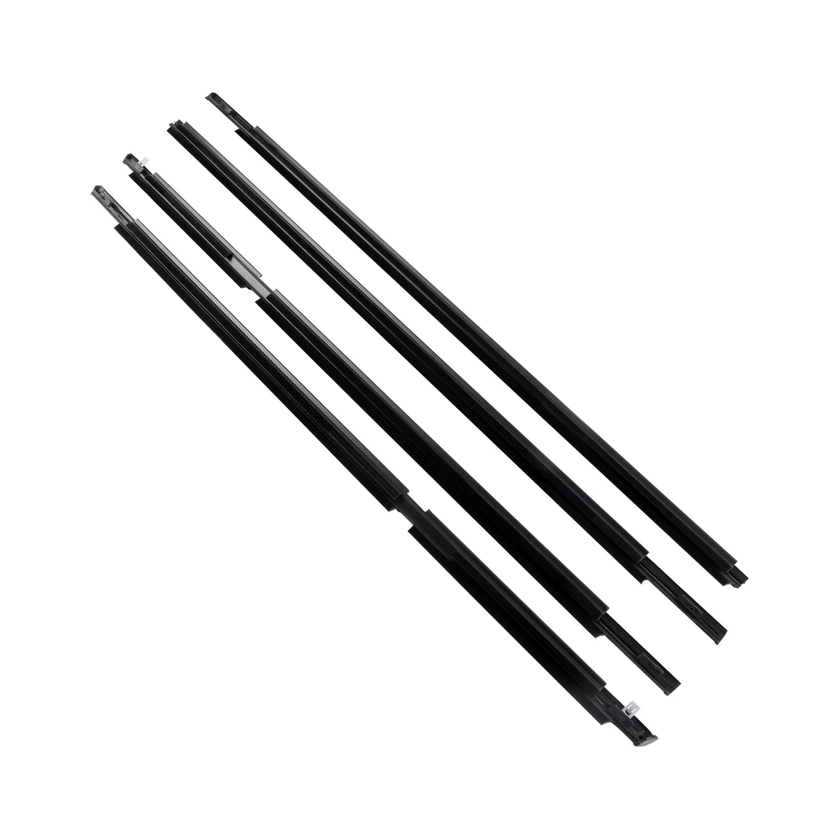 4 Pieces Outside Window Weatherstrip Seal Belt Moulding 75711-60080 for Lexus GX470 4.7L 2003-2009 - KUDUPARTS