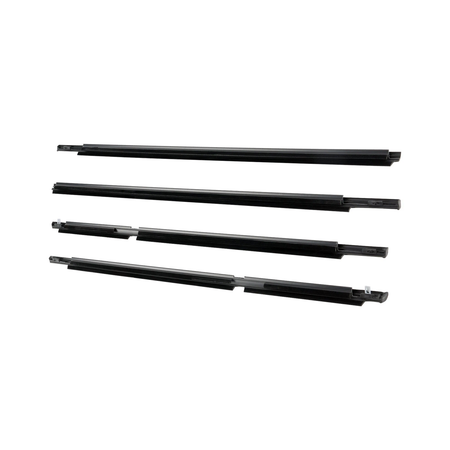 4 Pieces Outside Window Weatherstrip Seal Belt Moulding 75711-60080 for Lexus GX470 4.7L 2003-2009 - KUDUPARTS