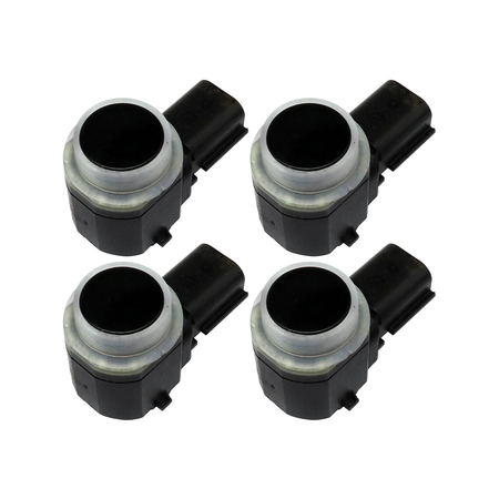 4 Pieces Rear Reverse Parking Aid System Backup Sensor HC3Z-15K859-A for F-150 F-250 F-350 F-450 F-550 2015-2020 - KUDUPARTS