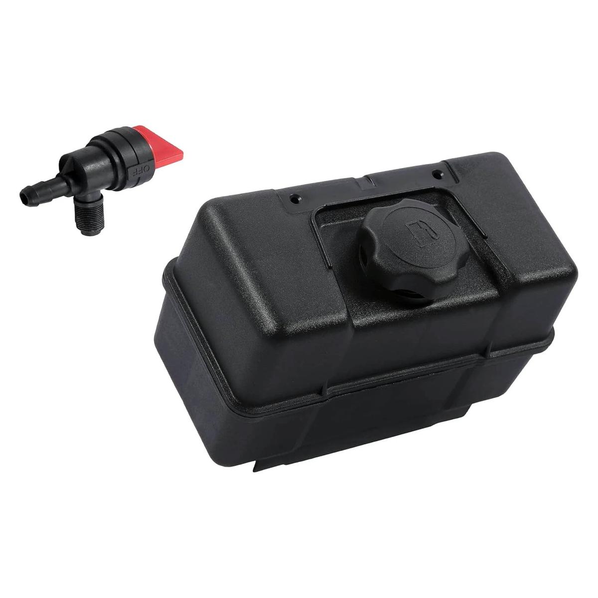 4 Quart Fuel Tank With Cap and Shut Off Valve 691993 493337 1918646 for Briggs & Stratton Engine 192412-1167-E1 192432-1206-E1 - KUDUPARTS