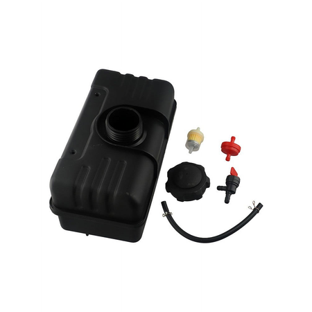 4 Quarts Fuel Tank With Cap And Shut Off Valve 34156A for Tecumseh Engine H30 H35 H40 H50 HS40 HS50 HM80 HM100 - KUDUPARTS