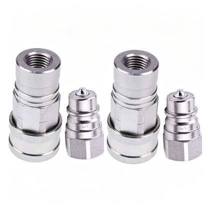 4 Sets Hydraulic Coupler Kit AM37982 AM37983 for John Deere Tractor 140 300 314 316 317 420 430 650 850 950 1050 Loader 245 240 260 280 245M 280 Mower F1145 F935