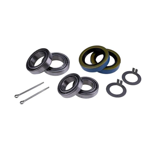 4 Sets of Trailer Hub Wheel Bearing Kit L44649 L44610 L68149 L68111 Gease Seals 171255TB (10-19) for 3500# EZ Lube Axles - KUDUPARTS