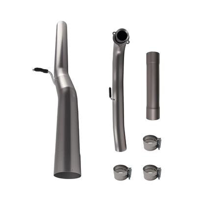 4'' 3 Bolt Flanges Cat and DPF Delete Pipe for Duramax Engine 6.6L LML Chevy GMC Sierra 2500HD 3500HD 2015.5-2016