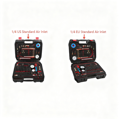 46 Pieces Compression and Leakage Test Kit for HDi TDCi Pumpe Duse Engine