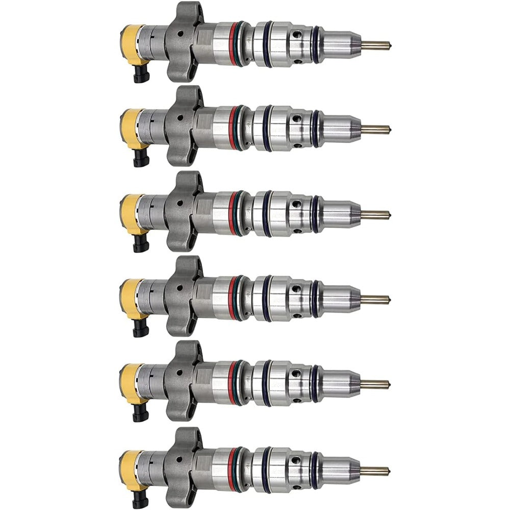6 Pcs Fuel Injector 10R-7221 for Caterpillar CAT Engine C9 - KUDUPARTS