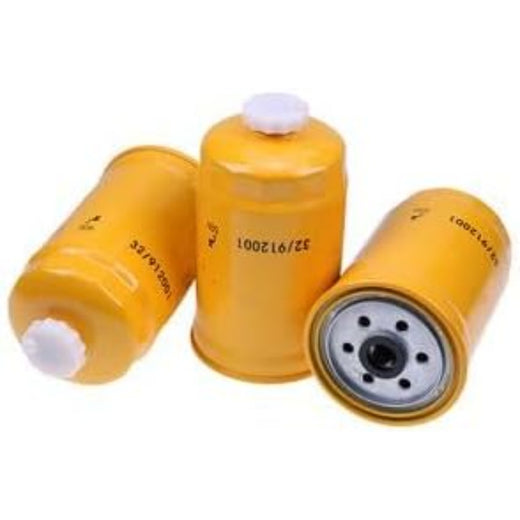 3Pcs Fuel Filter 32/912001 for JCB Excavator JS130 Loader 214 215 216 217 2CX 3C - KUDUPARTS