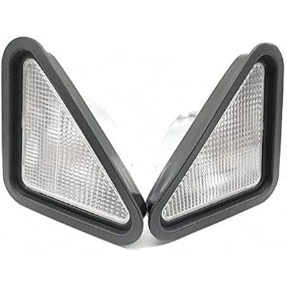 Headlight Lamp Lens Light 6674401 & 6674400 compatible with Bobcat 753 763 773 863 864 873 883 963 S100 S130 S150 Skid Steer Loader - KUDUPARTS
