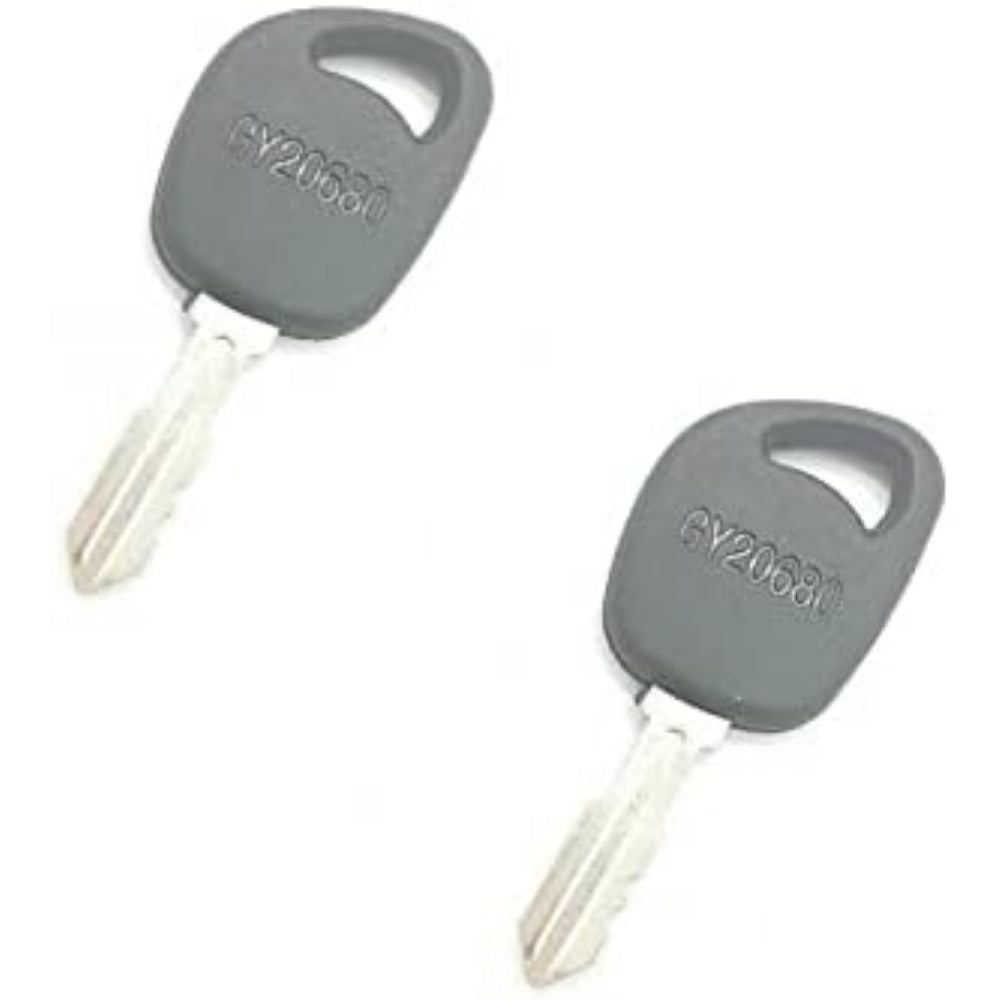 2pcs Ignition Key Fit John Deere L100 L120 D110 D170 Riding Mower GY20680 AM131946 140401 - KUDUPARTS