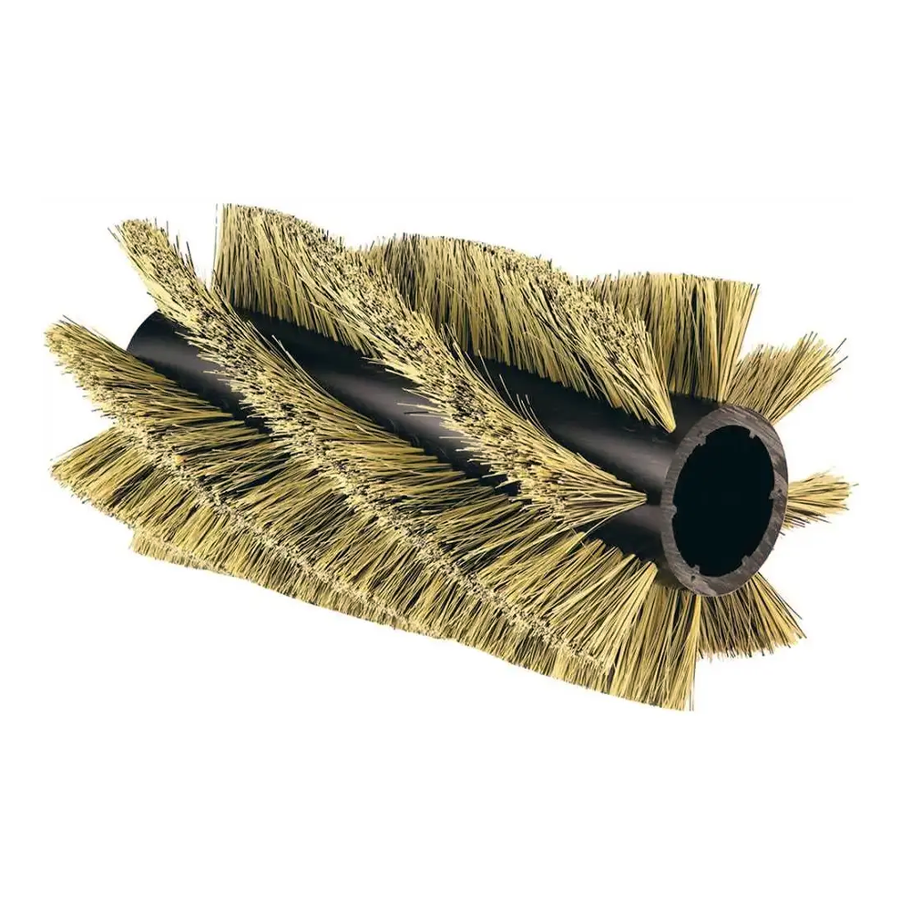 Brosse en polypropylène à une rangée (560 x 280 mm, 8 rangées), référence 81888, pour balayeuse autoportée sous-compacte Tennant 6100 6100E.