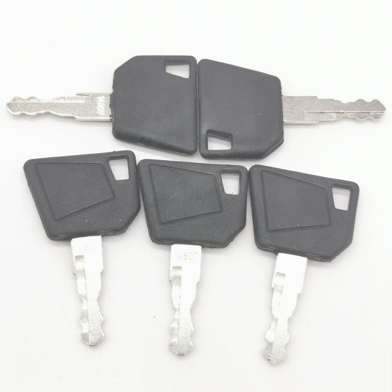 5 JCB Door & Ignition Keys 70145501 33126790 333Y1374 Ship to US - KUDUPARTS
