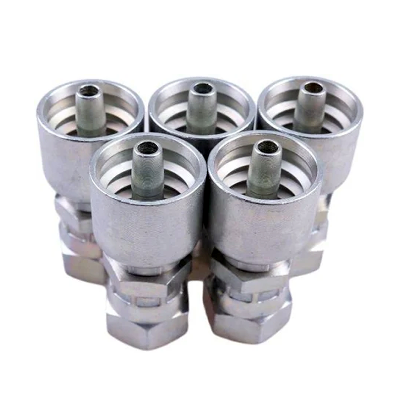 5PCS Hydraulic Hose Fitting With 3/8" Female JIC Swivel Thread 10643-6-4 for Parker - KUDUPARTS