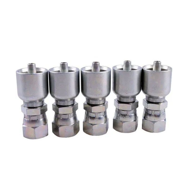 5PCS Hydraulic Hose Fitting With 3/8" Female JIC Swivel Thread 10643-6-4 for Parker - KUDUPARTS