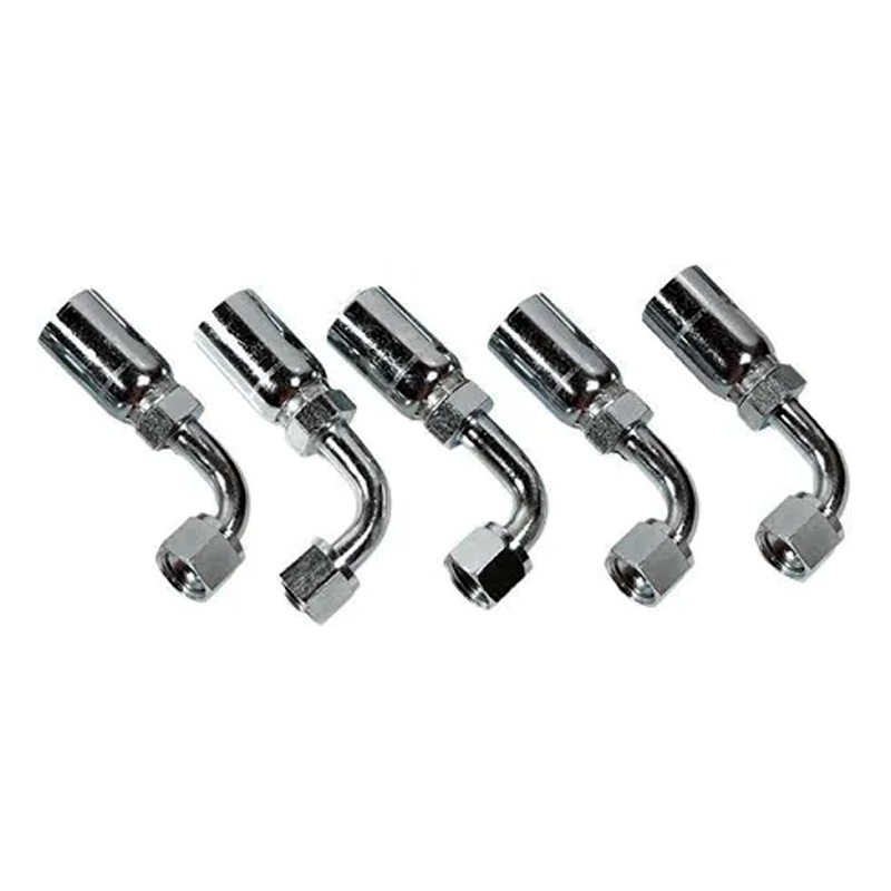 5 Pcs Hydraulic Hose Fitting With 3/8" JIC Female Swivel FJX90-06-06 for Parker - KUDUPARTS