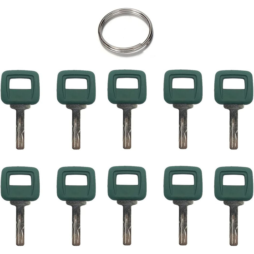 5 Pcs Key for Volvo Clark CASE John Deere Massey Ferguson Bobcat New Holland Heavy Equipment