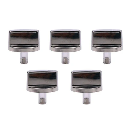 5 Pieces Control Knob AEZ73293801 for LG Stove LCG3011ST LCG3091ST LCG3611ST LCG3691ST - KUDUPARTS