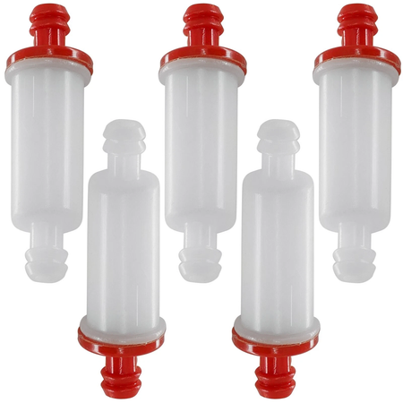 5 Pieces Fuel Filter AM107314 for John Deere Engine 4045 6068 6081 6125 Utility Vehicle Gator XUV620I Snow Blower 1032D 724D 826D - KUDUPARTS