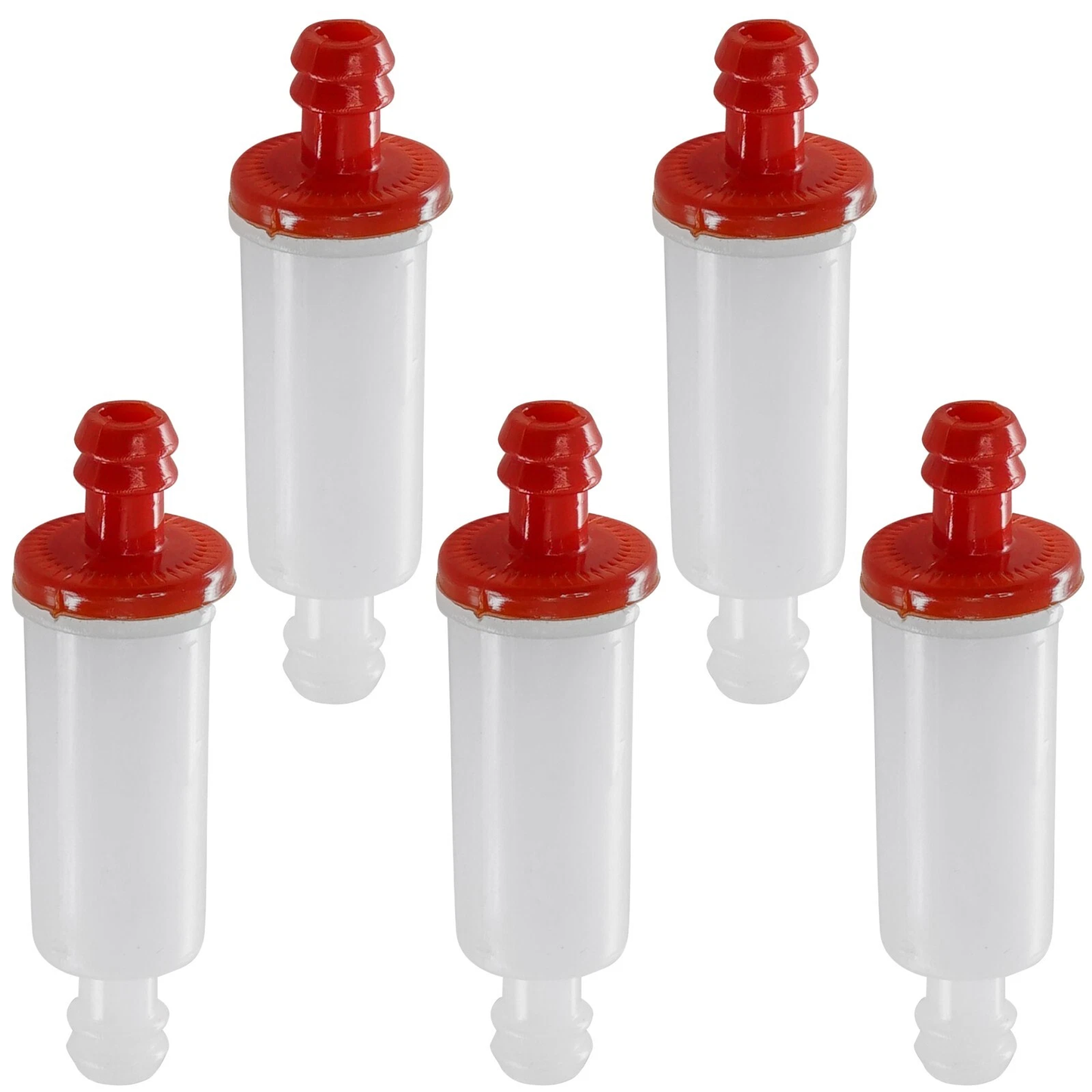 5 Pieces Fuel Filter AM107314 for John Deere Engine 4045 6068 6081 6125 Utility Vehicle Gator XUV620I Snow Blower 1032D 724D 826D