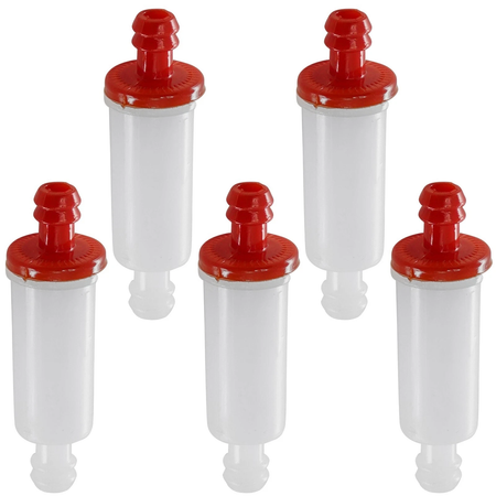5 Pieces Fuel Filter AM107314 for John Deere Engine 4045 6068 6081 6125 Utility Vehicle Gator XUV620I Snow Blower 1032D 724D 826D - KUDUPARTS