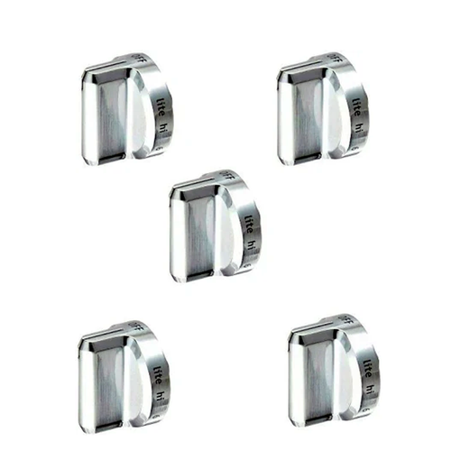 5 Pieces Plastic Burner Knob 316564509 5304502763 for Electrolux DGGF3046RFA DGGF3046RFB Frigidaire DGGF3046RFC FGGF3035RFA Gas Range - KUDUPARTS