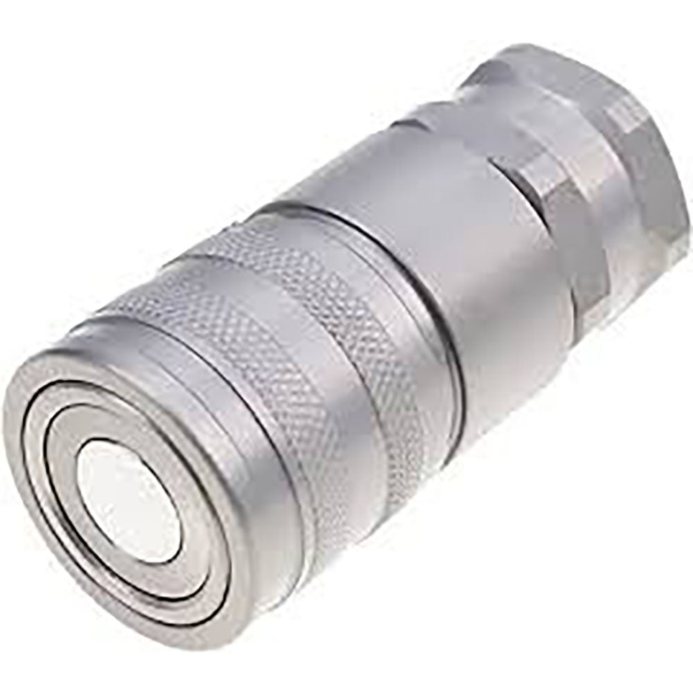 5/8" SAE Flat Face Coupler Set Hydraulic Quick Connect Fitting for Bobcat CAT CASE Volvo New Holland Thomas ASV - KUDUPARTS