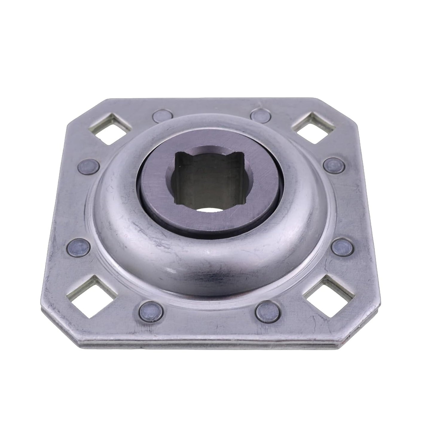 1-1/8" Square Disc Harrow Flange Bearing Unit FD208R1 ST208-1N Bolt Holes 0.531" x 0.529" for Farming
